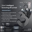 REMAX RC-070TH 1.2m 2A 3 in 1 USB to 8 Pin & USB-C / Type-C & Micro USB Charging Cable(Silver) - 3