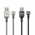 REMAX RC-024i Sury Leyo Series 1.2m 2.4A USB to 8 Pin Data Cable for iPhone, iPad(Silver) - 2