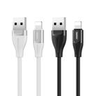 REMAX RC-075i 1m 2.1A USB to 8 Pin Jell Data Cable for iPhone, iPad(Black) - 2