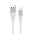REMAX RC-075i 1m 2.1A USB to 8 Pin Jell Data Cable (White) - 1