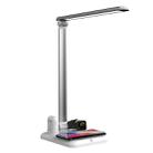 X-1 4 in1 Wireless Charging Eye-Protection Desk Lamp for iWatch / iPhone / AirPods(Silver) - 1