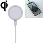 JJT-963 15W QI Standard Round Magsafe Wireless Fast Charge Charger for iPhone 12 Series(White) - 1
