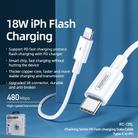 REMAX RC-135L 1m 2.1A USB-C / Type-C to 8 Pin 18W PD Fast Charging Data Cable for iPhone, iPad(White) - 2