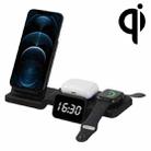 C100 5 In 1 Clock Wireless Charger Charging Holder Stand Station For iPhone / Apple Watch / AirPods - 1