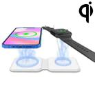 D21 Foldable Dual Magnetic Magsafe Wireless Charger for Mobile Phones / iWatch / AirPods - 1