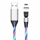 2.4A USB to 8 Pin 540 Degree Bendable Streamer Magnetic Data Cable, Cable Length: 1m(Colour) - 1