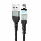hoco U96 2.4A USB to 8 Pin Traveller Magnetic Charging Data Cable, Cable Length: 1.2m - 1