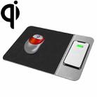 OJD-36 QI Standard 10W Lighting Wireless Charger Rubber Mouse Pad, Size: 26.2 x 19.8 x 0.65cm (Grey) - 1