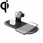 OJD-55 3 in 1 15W Multi-function Fast Charging Wireless Charger for iPhones & iWatches & AirPods(Black) - 1