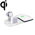 OJD-55 3 in 1 15W Multi-function Fast Charging Wireless Charger for iPhones & iWatches & AirPods (White) - 1