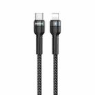 REMAX RC-171 Jany Series 1m PD20W USB to 8 Pin Aluminum Alloy Braid Fast Charging Data Cable (Black) - 1