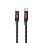 REMAX RC-188i Lesu Pro 1m PD20W Type-C to 8 Pin Aluminum Alloy Braid Fast Charging Data Cable(Black) - 1