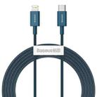 Baseus Superior Series CATLYS-C03 PD 20W USB-C / Type-C to 8 Pin Interface Fast Charging Data Cable, Cable Length: 2m(Blue) - 1