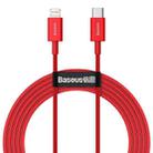 Baseus Superior Series CATLYS-C09 PD 20W USB-C / Type-C to 8 Pin Interface Fast Charging Data Cable, Cable Length: 2m(Red) - 1