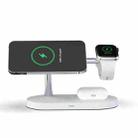 T268 5 in 1 15W Multi-function Magnetic Wireless Charger for iPhone 12 Series & Apple Watchs & AirPods 1 / 2 / Pro, with LED Light (White) - 1