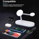 T268 5 in 1 15W Multi-function Magnetic Wireless Charger for iPhone 12 Series & Apple Watchs & AirPods 1 / 2 / Pro, with LED Light (White) - 7
