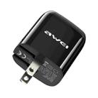 awei PD3 20W PD Type-C + QC 3.0 USB Interface Fast Charging Travel Charger with Data Cable, US Plug - 5