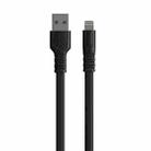 WK WDC-066i 2.1A 8 Pin Flushing Charging Data Cable, Length: 2m(Black) - 1