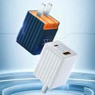 ROCK Space T66 Mini Dual-port Folding Super Si Travel Charger Power Adapter, CN Plug(Blue) - 1