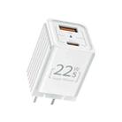 ROCK Space T66 Mini Dual-port Folding Super Si Travel Charger Power Adapter, CN Plug(White) - 1