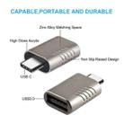 2 PCS SBT-148 USB-C / Type-C Male to USB 3.0 Female Zinc Alloy Adapter(Cosmic Grey) - 4