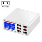 WLX-896+ 6 In 1 Multi-function Smart Digital Display USB Charger(US Plug) - 1