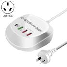 WLX-T3P 4 In 1 PD + QC Multi-function Smart Fast Charging USB Charger(AU Plug) - 1