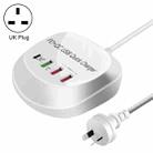 WLX-T3P 4 In 1 PD + QC Multi-function Smart Fast Charging USB Charger(UK Plug) - 1