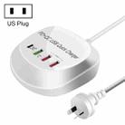 WLX-T3P 4 In 1 PD + QC Multi-function Smart Fast Charging USB Charger (US Plug) - 1