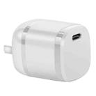 APQ-006 PD 20W USB-C / Type-C Single Port Wine Barrel Shape Travel Charger, US Plug (White) - 1