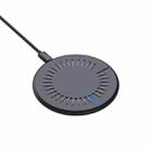 964 15W Round Shape Wireless Fast Charging(Black) - 1