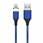 M11 3A USB to 8 Pin Nylon Braided Magnetic Data Cable, Cable Length: 1m (Blue) - 1