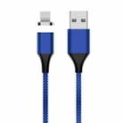 M11 5A USB to 8 Pin Nylon Braided Magnetic Data Cable, Cable Length: 1m (Blue) - 1