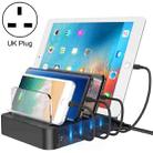 PW016 70W PD USB-C / Type-C + QC 3.0 USB + 2 USB 2.0 Ports Smart Charger with Detachable Bracket, UK Plug - 1