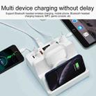 F6 Multifunctional Dual Wireless Charger with Phone Holder & Current Display, US Plug - 4