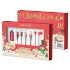 WK WP-G03 Car Charger + 3 In 1 Cahrging Cable + Wired Earphone Christmas Gift Box Set - 1