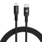 MOMAX DL51D Type-C / USB-C to 8 Pin PD Braided Fast Charging Cable, Length: 1.2m (Black) - 1