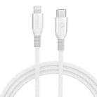 MOMAX DL51D Type-C / USB-C to 8 Pin PD Braided Fast Charging Cable, Length: 1.2m (White) - 1