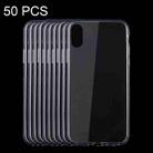 For iPhone X / XS 50pcs 0.75mm Ultra-thin Transparent TPU Protective Case - 1