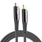 DUX DUCIS K-IV Series Type-C to 8 Pin Braided PD Fast Charging Data Cable, Length: 3m (Black) - 1