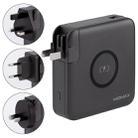 MOMAX IP93MFI Q.Power Plug PD Quick Charging Travel Charger Power Adapter with MFI Cable & UK / AU / EU Plug(Dark Gray) - 1