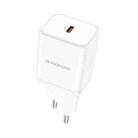 Borofone BN6 PD 20W Single Port Travel Charger, EU Plug(White) - 1