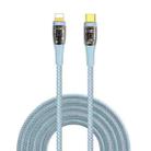 WIWU TM01 USB-C to 8 Pin PD Charging Data Cable,Length：1.2m(Blue) - 1