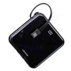 USAMS US-CD169 PB61 10000mAh USB Version Large Screen Digital Display Mini Power Bank with Lanyard (Black) - 1