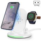 W-02C Magnetic Vertical 3 In 1 Wireless Charger,EU Plug (White) - 1