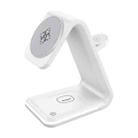 B17 3 in 1 Magnetic Wireless Vertical Charger (White) - 1