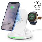 W-02C Magnetic Vertical 3 In 1 Wireless Charger,AU Plug (White) - 1