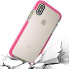 For   iPhone X / XS   Basketball Texture Anti-collision TPU Protective Case (Magenta) - 1