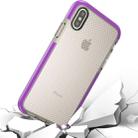 For   iPhone X / XS   Basketball Texture Anti-collision TPU Protective Case (Purple) - 1