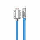 WK WDC-186 Qjie Series 6A USB to 8 Pin Ultra-fast Charging Data Cable, Length: 1m (Blue) - 1